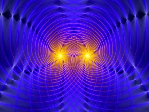 Gravitational wave interference Stock Illustration