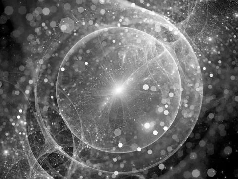 Gravitational wave source sci-fi effect Stock Illustration