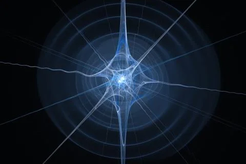 Gravitational wave source in space Stock Illustration