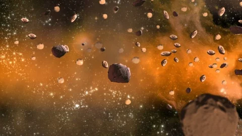 Gravity of Asteroids Stock Footage 87724236
