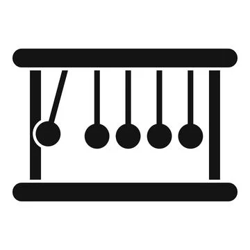 Gravity balls stand icon simple vector. Laboratory research Stock Illustration