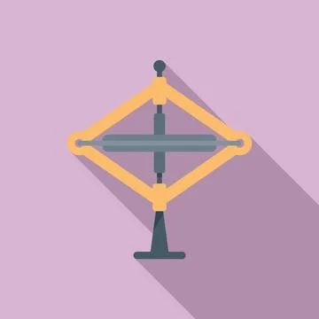 Gravity gyroscope icon flat . Mobile accelerometer Stock Illustration
