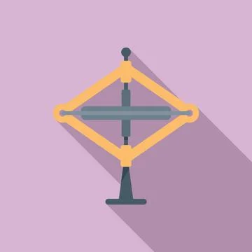 Gravity gyroscope icon flat vector. Mobile accelerometer Stock Illustration