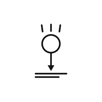 Gravity icon logo sign vector outline Stock Illustration