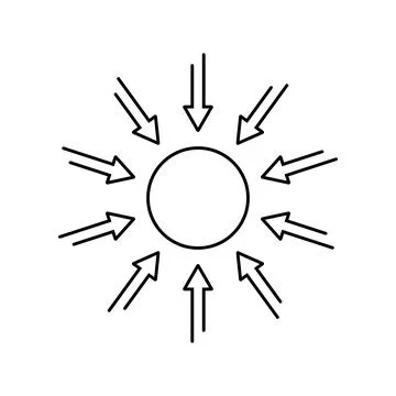 Gravity icon vector Stock Illustration