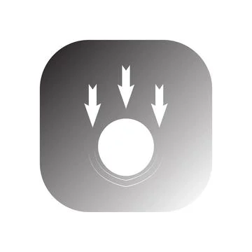 Gravity icon vector Stock Illustration