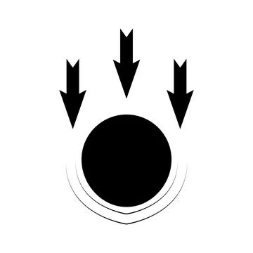 Gravity icon vector Stock Illustration