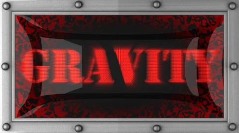 Gravity on led 스톡 동영상 8761893
