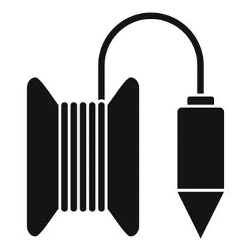 Gravity line tool icon, simple style Stock Illustration