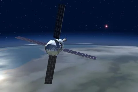 Gravity Probe-B (GP-B) is the relativity experiment being developed at Stan.. Stock Photos