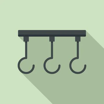 Gravity science equipment icon, flat style Stock Illustration