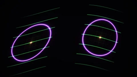 Gravity Spacetime Grid Visualization for Physics and Science Education Stock Footage 343707992
