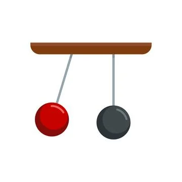 Gravity sphere stand icon flat isolated Stock Illustration