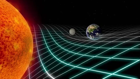 Gravity as the Warping of Space-time Stock Footage