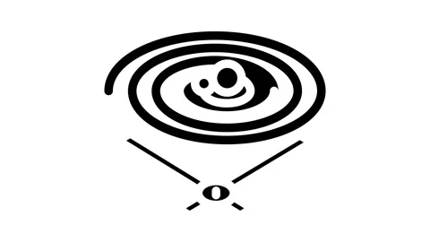 Gravity waves space exploration glyph icon animation Stock Footage 326742198