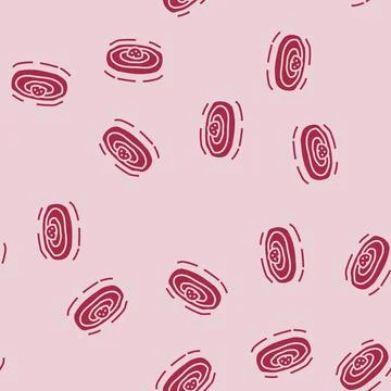 Gravity waves space exploration glyph seamless pattern Stock Illustration
