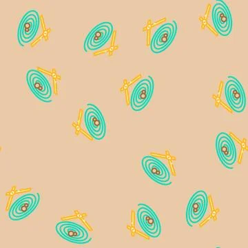 Gravity waves space exploration vector seamless pattern 스톡 일러스트