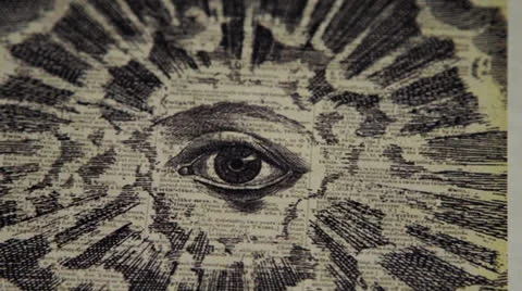Gravure - All Seeing Eye - Rack Focus Stock Footage 24465645