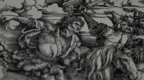 Gravure - L'Échelle d'Isaac Stock Footage 24467307