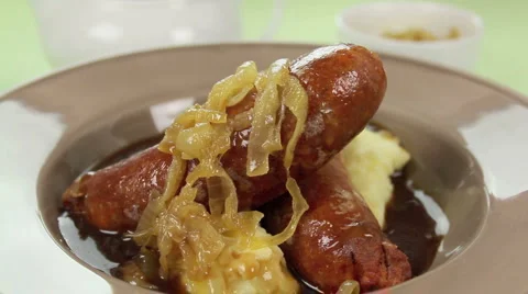 Gravy On Bangers Stock Footage 1069210