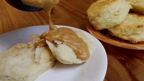 Gravy &amp; Biscuit Clip Stock Footage 107671228