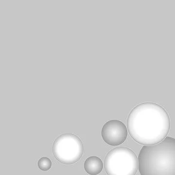 Gray abstract background and gradient white and gray spheres イラスト素材