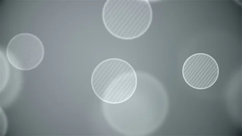 Gray abstract background with bokeh. Loop animations. With a central location Stock Footage 73474636