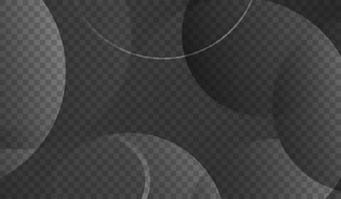 Gray abstract background with overlapping transparent circles and textured .. Stock Illustration