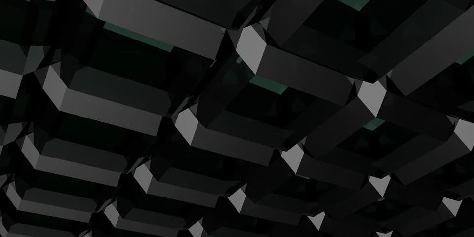 Gray abstract cubic background. Stock Illustration