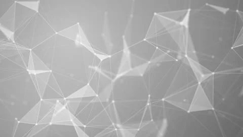 Gray abstract geometric network background business presentation Stock Footage 204775708