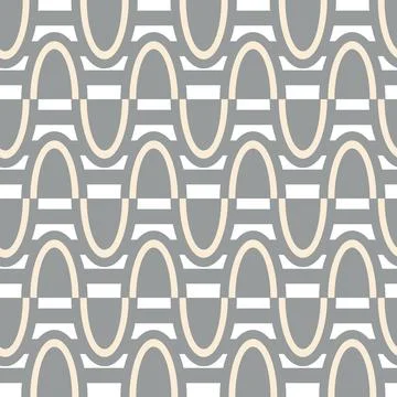 Gray abstract geometric seamless vector pattern Stock Illustration