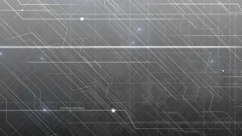 Gray Abstract Hi-Tech Technology Pattern. Stock Footage 73163727