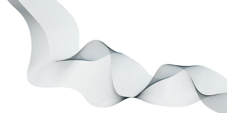 Gray Abstract Mesh Wave for Modern Presentation Stockillustratie