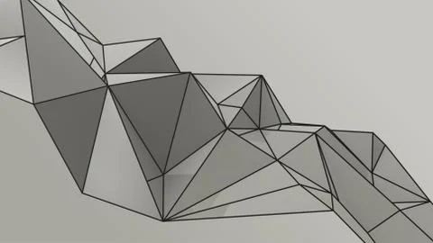 Gray abstract modern crystal background. Polygon, Line, Triangle pattern shap Stock Illustration