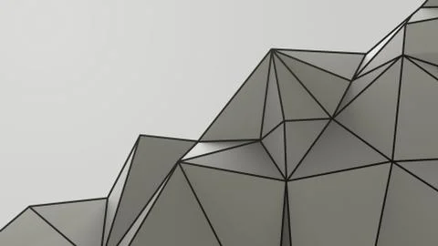 Gray abstract modern crystal background. Polygon, Line, Triangle pattern shap Stock Illustration
