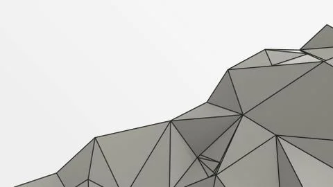 Gray abstract modern crystal background. Polygon, Line, Triangle pattern shap Stock Illustration