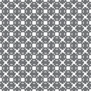 Gray abstract objects on a light background seamless pattern Stock Illustration