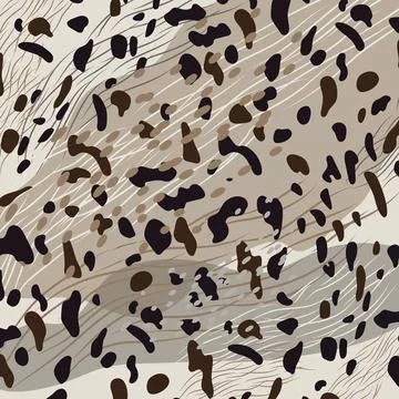 Gray abstract seamless pattern Hyena skin texture 스톡 일러스트