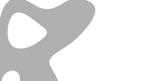 Gray abstract shape on white background with a hole Stock Footage 291209298