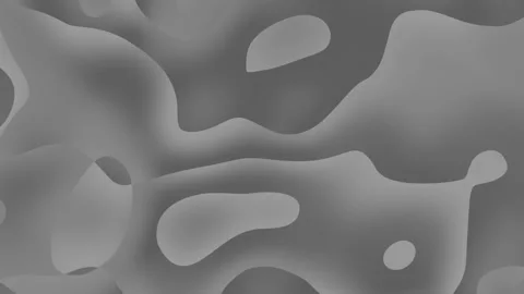 Gray abstract shapes form fluid grayscale background. Stock Footage 315645357