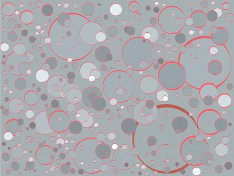 Gray abstract snowfall background from the circles Illustrazione stock