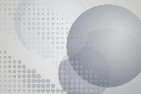 Gray abstract sphere with dotted pattern on light background Stock Photos