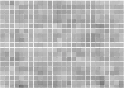 Gray abstract square mosaic tile background Stock Illustration