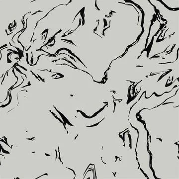 Gray abstract vector texture with Fluid Art and marble effect. Stock Illustration