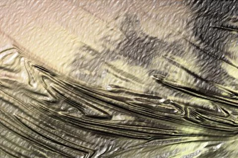 Gray abstraction with smooth, curved lines. Crumpled surface. Stock Illustration