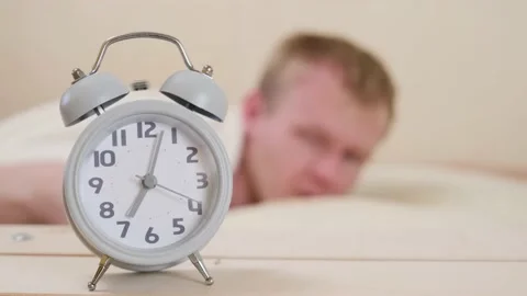 Gray alarm clock Stock Footage 165492474