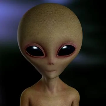 Gray alien Иллюстрация