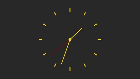 Gray analog clock Stock Footage 156902685