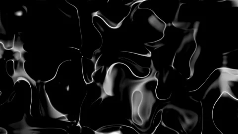 Gray and black flowing liquid forms a dynamic abstract pattern. Stock-Footage 296227049