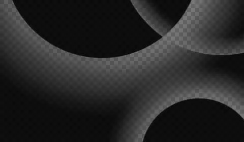 Gray and black gradient abstract background with overlapping rounded shapes.. Stockillustratie